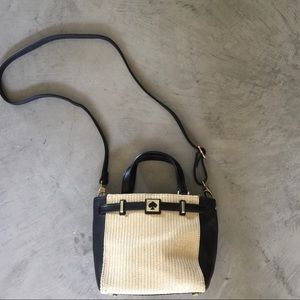 Kate ♠️ cream and black bag